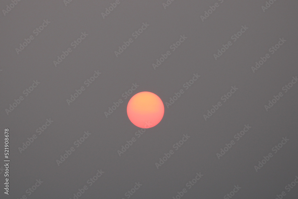 Full Moon with Wildfire Smoke Full Moon with Wildfire Smoke