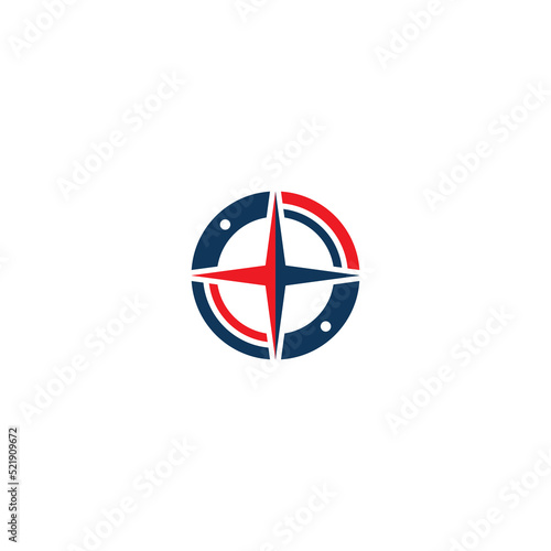 compass logo and symbol with vector concept illustration template Free Download compass logo and symbol with vector concept illustration template - GFXLoad
