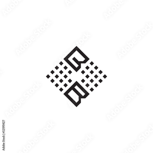 BB abstract square concept initial logo which is good for digital branding or print