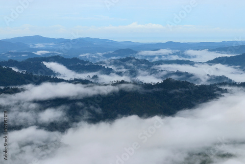 misty mountain hills in the morning © leisuretime70