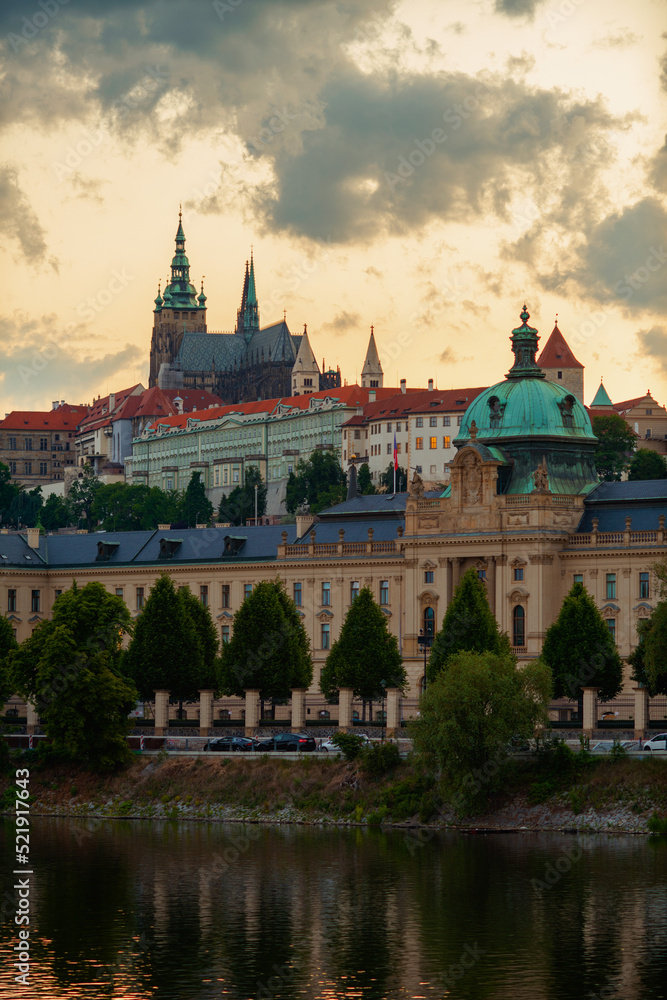 landscape with St. Vitus Cathedral landscape with St. Vitus Cathedral