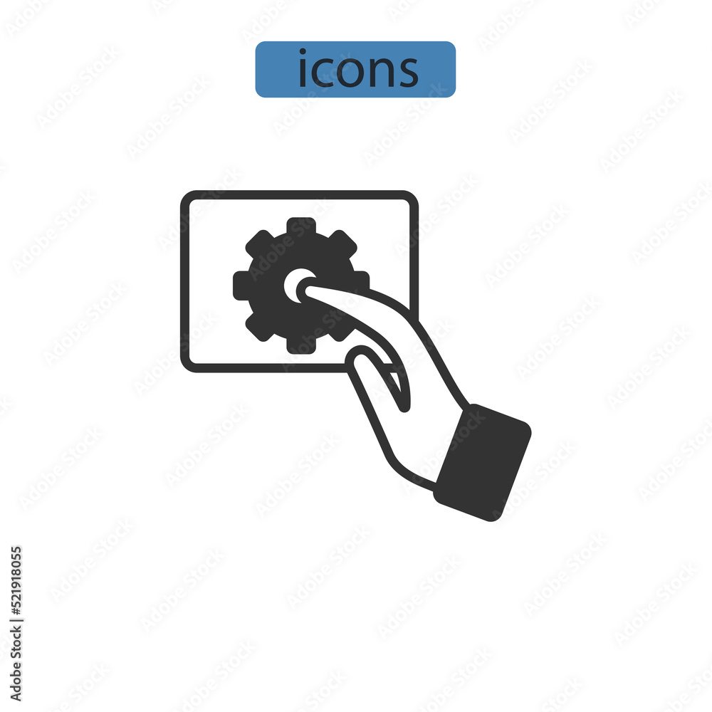 Productivity icons symbol vector elements for infographic web Productivity icons symbol vector elements for infographic web