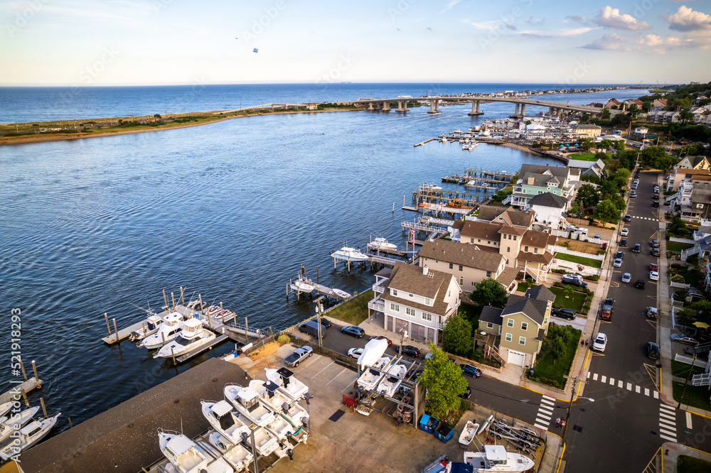 Aerial Drone of Atlantic Highlands New Jersey 
