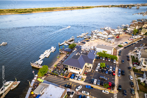 Aerial Drone of Atlantic Highlands New Jersey  photo