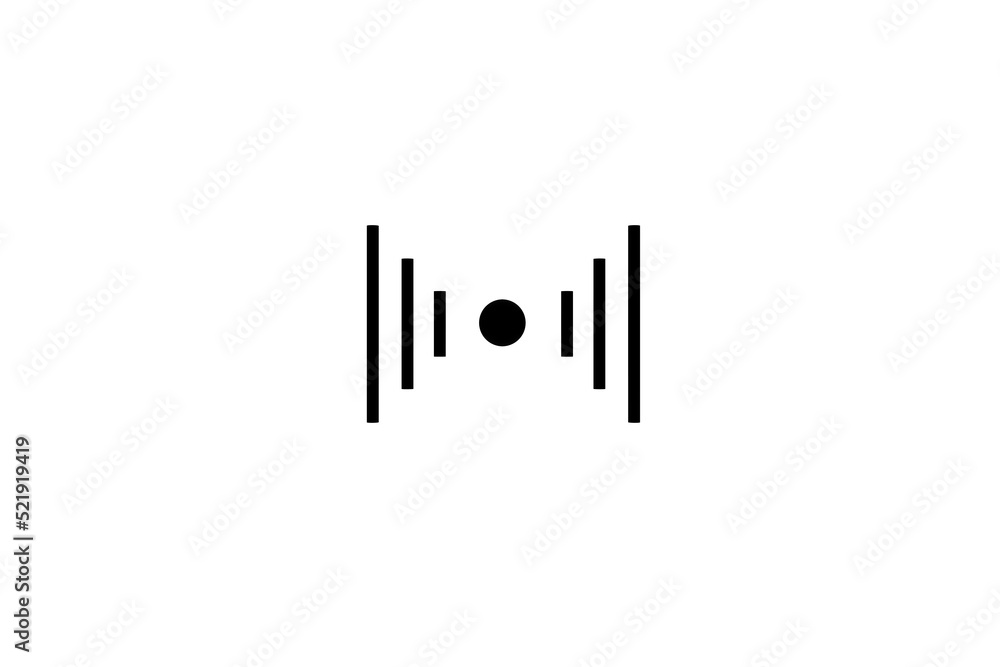 3D wifi sign symbol black white background isolated 3D wifi sign symbol black white background isolated