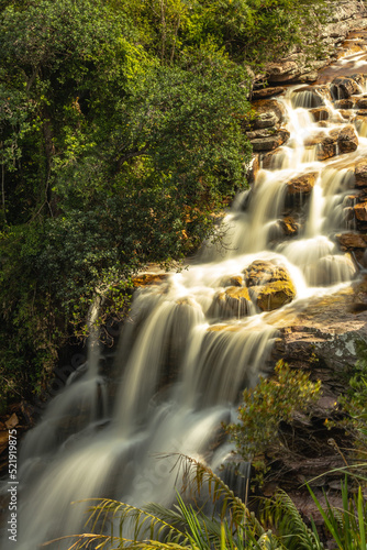 waterfall in Lencois town  Chapada Diamantina  State of Bahia  Brazil