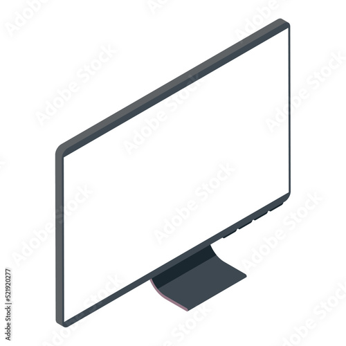 computer monitor isometric device