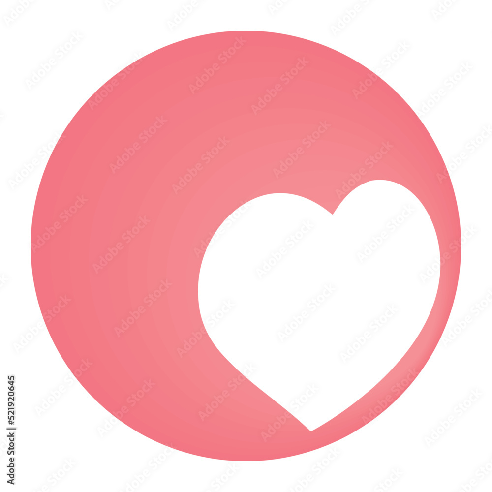 heart social media button heart social media button