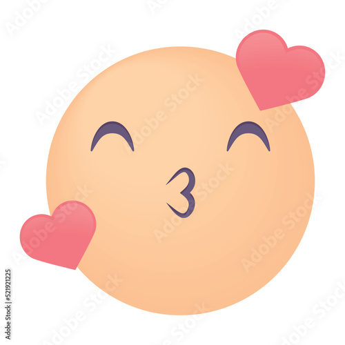 lovely emoji with hearts