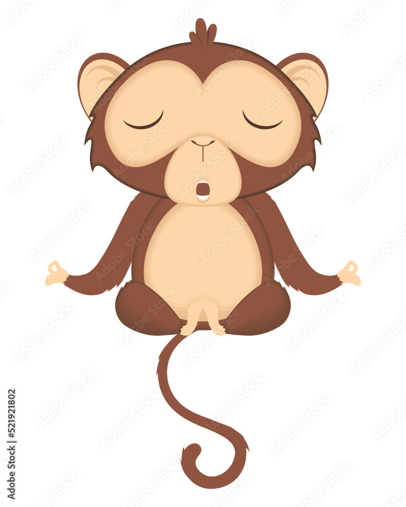 Obraz premium cute chimpanzee monkey funny