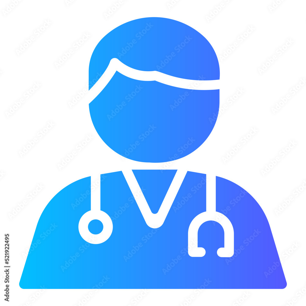 Fototapeta premium doctor gradient icon