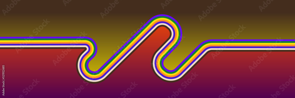 Abstract 1970's background design in simple retro style with stripes. Vector illustration. Abstract 1970's background design in simple retro style with stripes. Vector illustration.