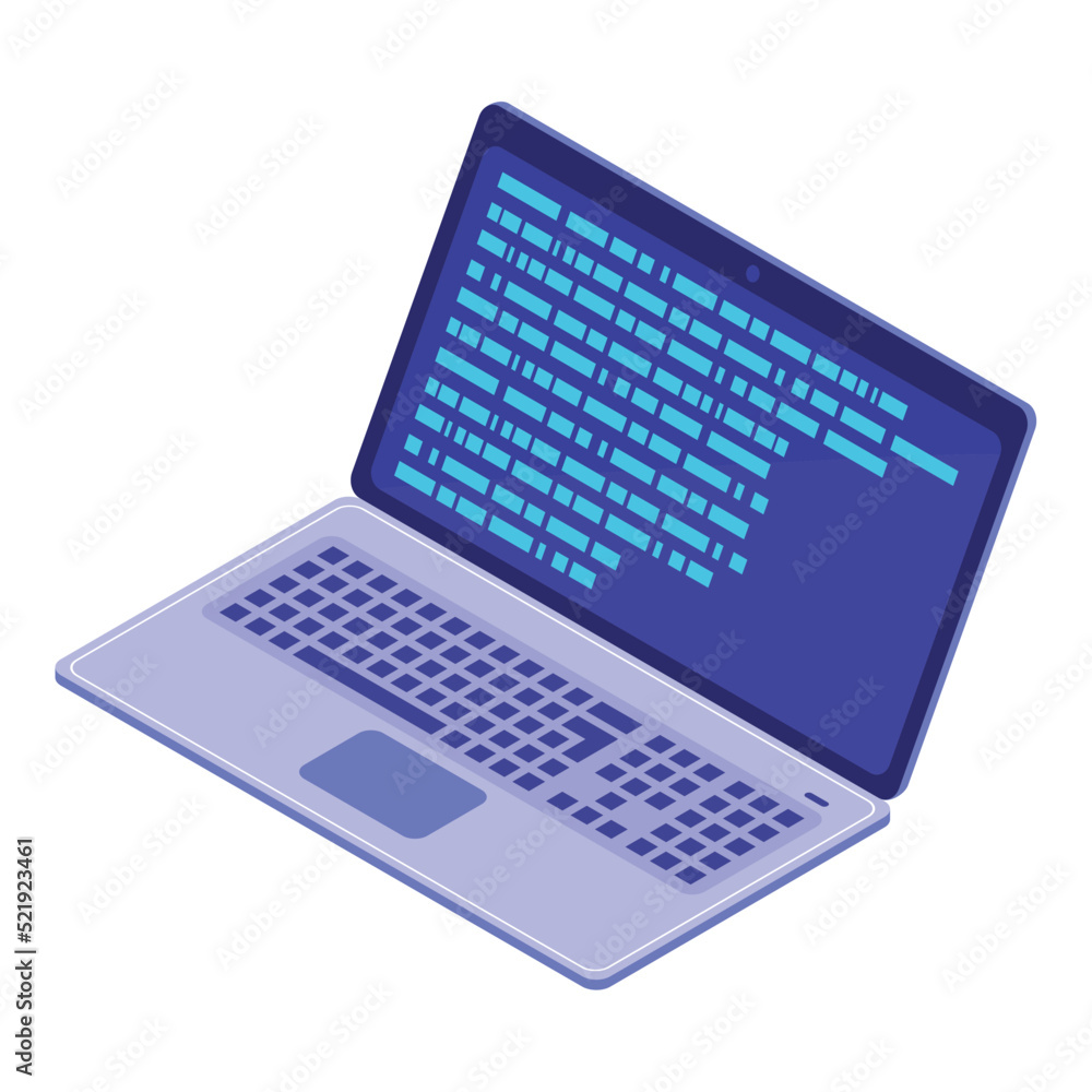 laptop with programing code laptop with programing code