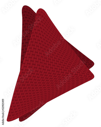 red elegant napkins