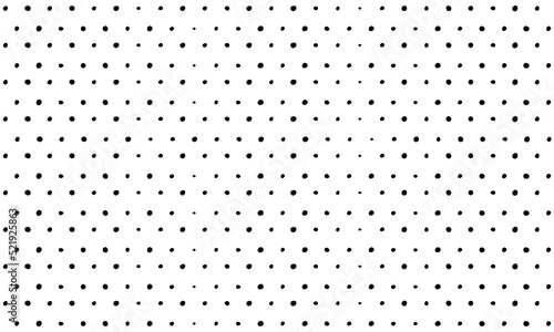 Seamless monochrome polka dot pattern. Dotted background Unequal circles for the New Year vector design