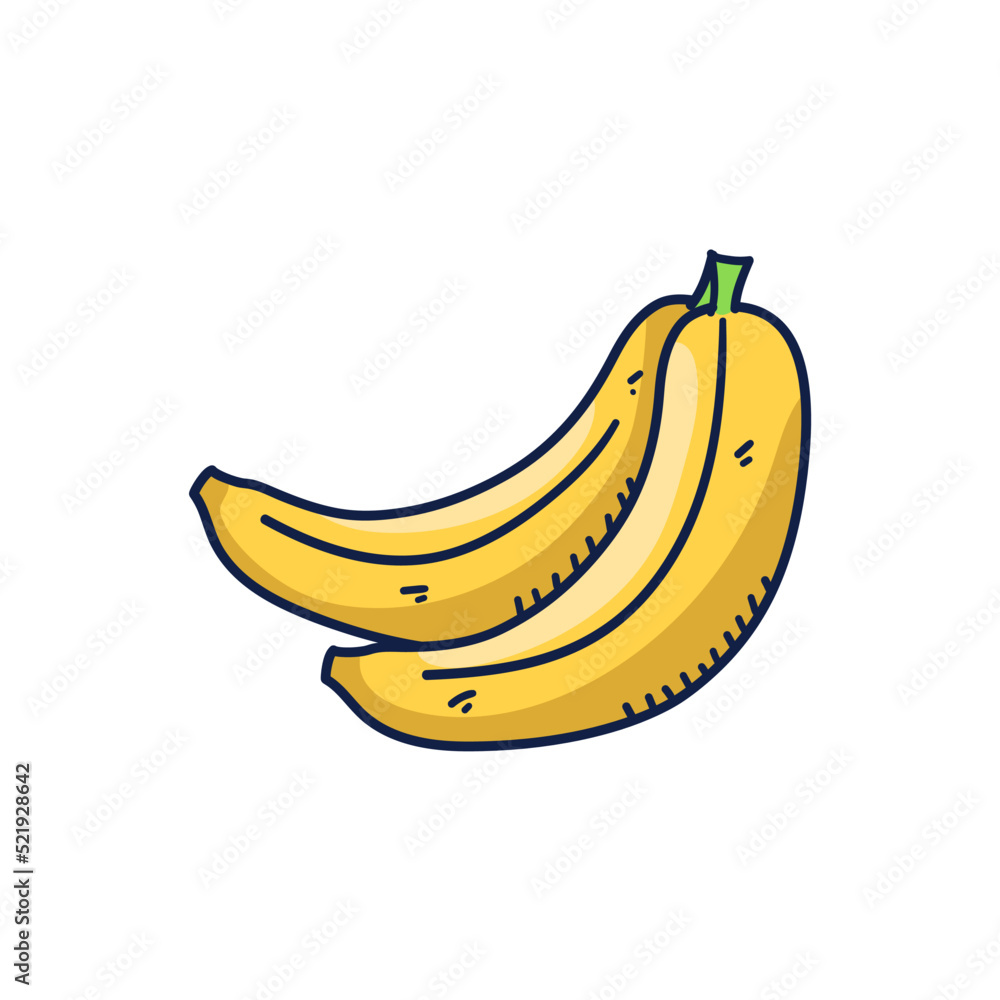 banana doodle food