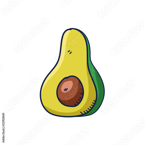 avocado doodle food