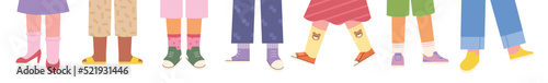 A collection of cute shoe fashions. flat design style vector illustration.
