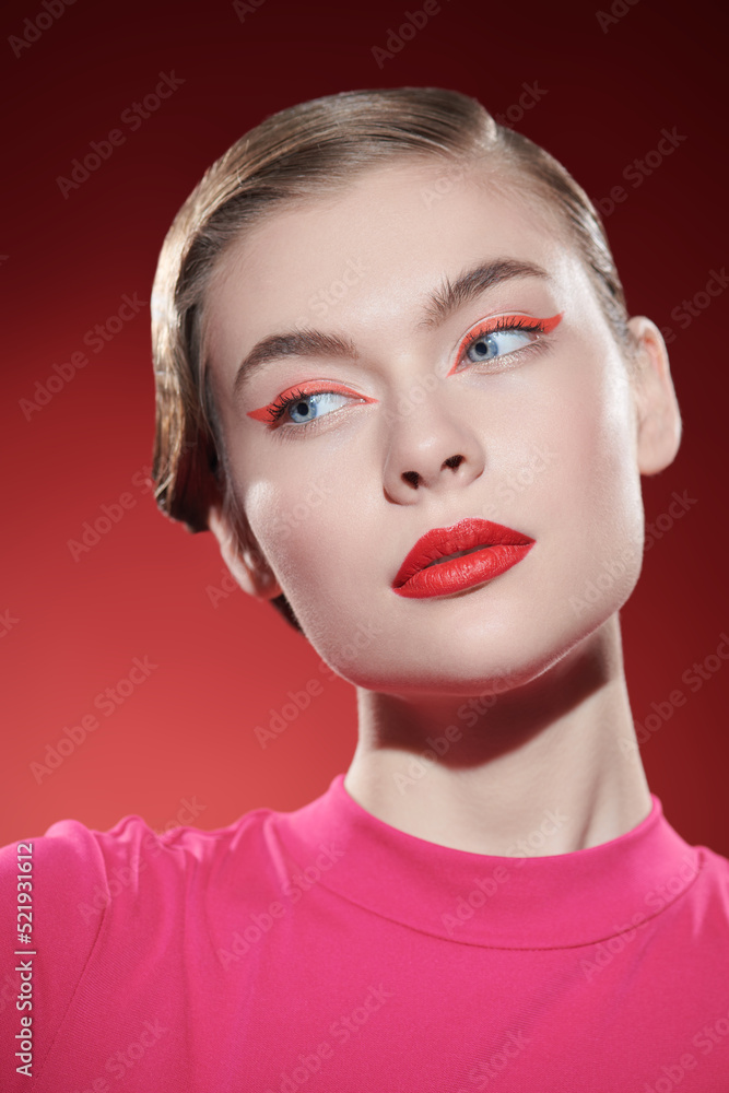 make up in red colour