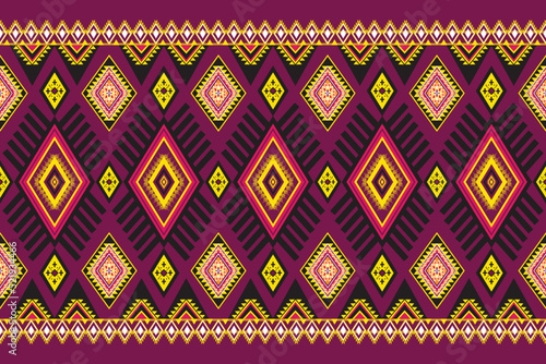 Geometric ethnic flower pattern for background,fabric,wrapping,clothing,wallpaper,Batik,carpet,embroidery style.