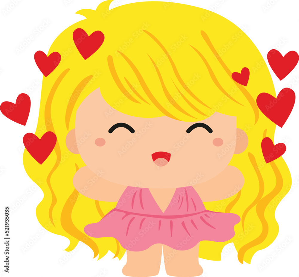 Cupid Love and Kids Theme Illustration Vector Cupid Love and Kids Theme Illustration Vector