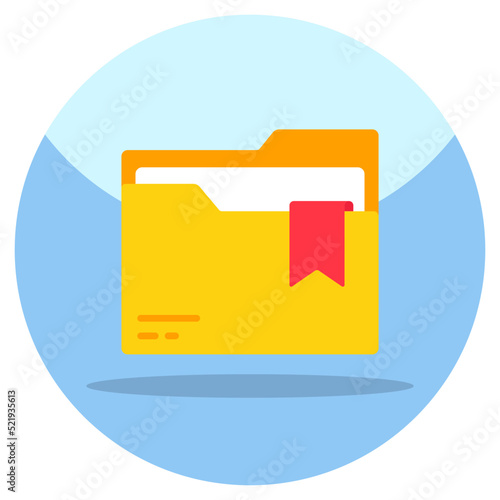 Premium download icon of bookmark folder 
