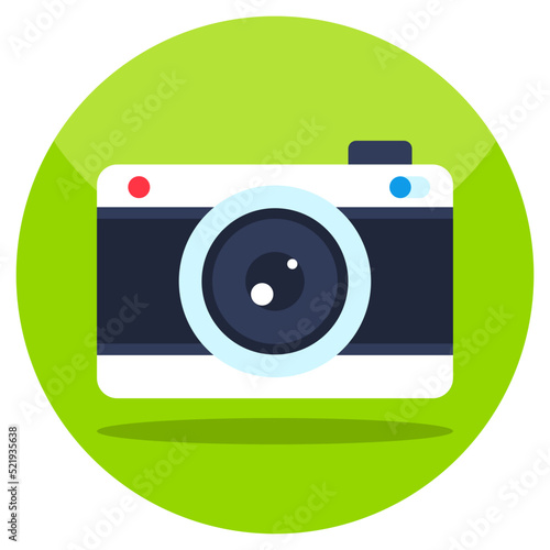 Modern design icon of camera 