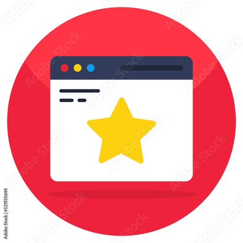 Modern design icon of web Ratings 