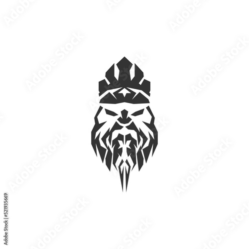 Viking icon logo design