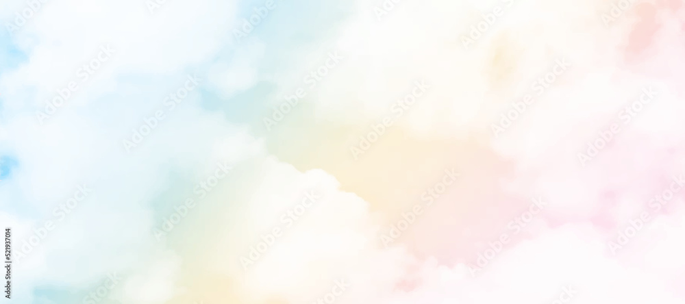 clouds watercolor tint, pink clouds gradient background sky, atmosphere air freedom. sun and cloud background with a pastel colored gradient.