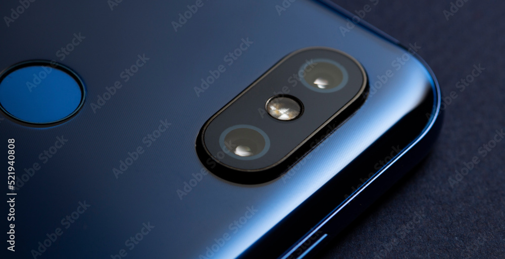 Mobile Phone Camera, flash lens. close up Mobile Phone Camera, flash lens. close up