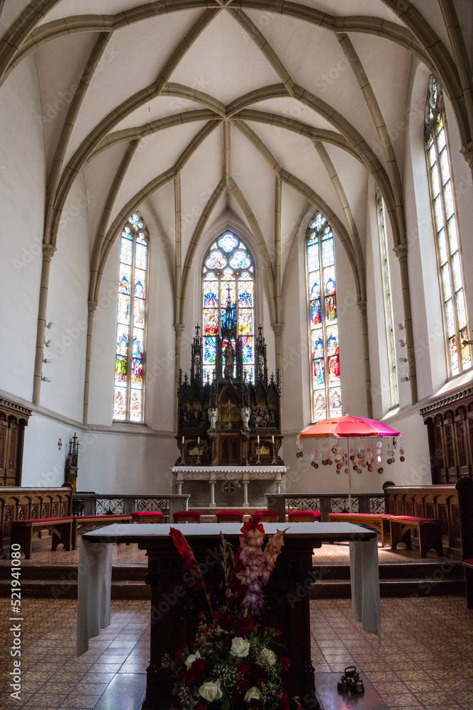 Fototapeta premium Gothic church in Melk, Austria