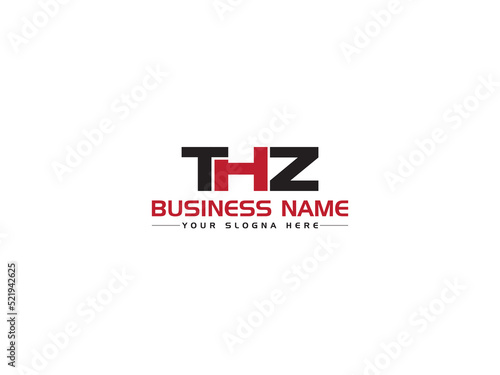 Colorful THZ Logo Letter, Creative TH t h z Logo Icon Vector Art With Unique Three Letter Design photo