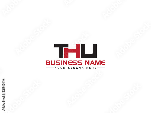 Colorful THU Logo Letter, Creative TH t h u Logo Icon Vector Art With Unique Three Letter Design