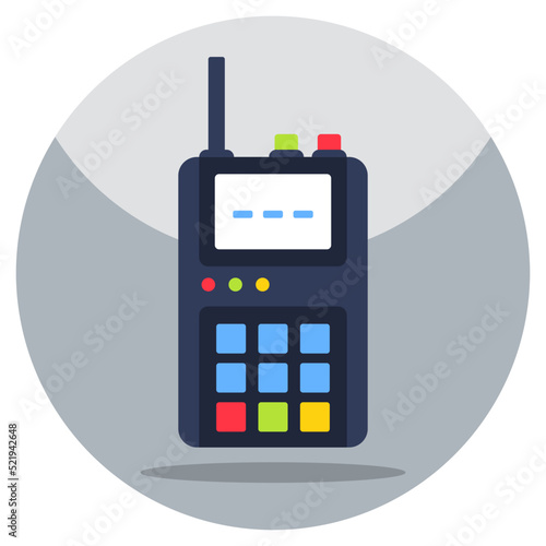 A unique design icon of walkie talkie 