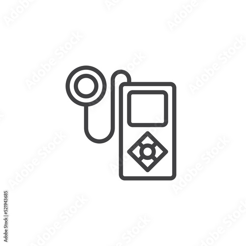 Insulin pump line icon