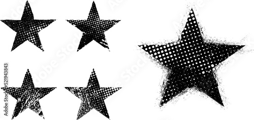Glitch distorted geometric shape . Minimal art design . Noise destroyed star logo . Trendy defect error shapes . Glitched star .Broken effect . Distress element . Grunge texture .vector