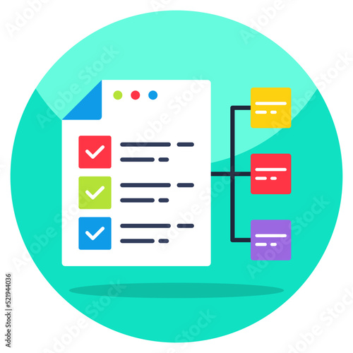 Trendy vector design of network list 