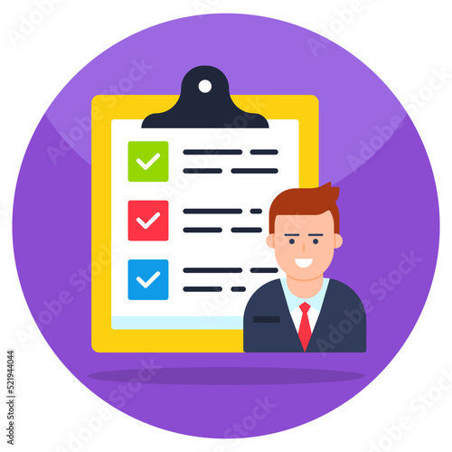 Modern vector design of task list 