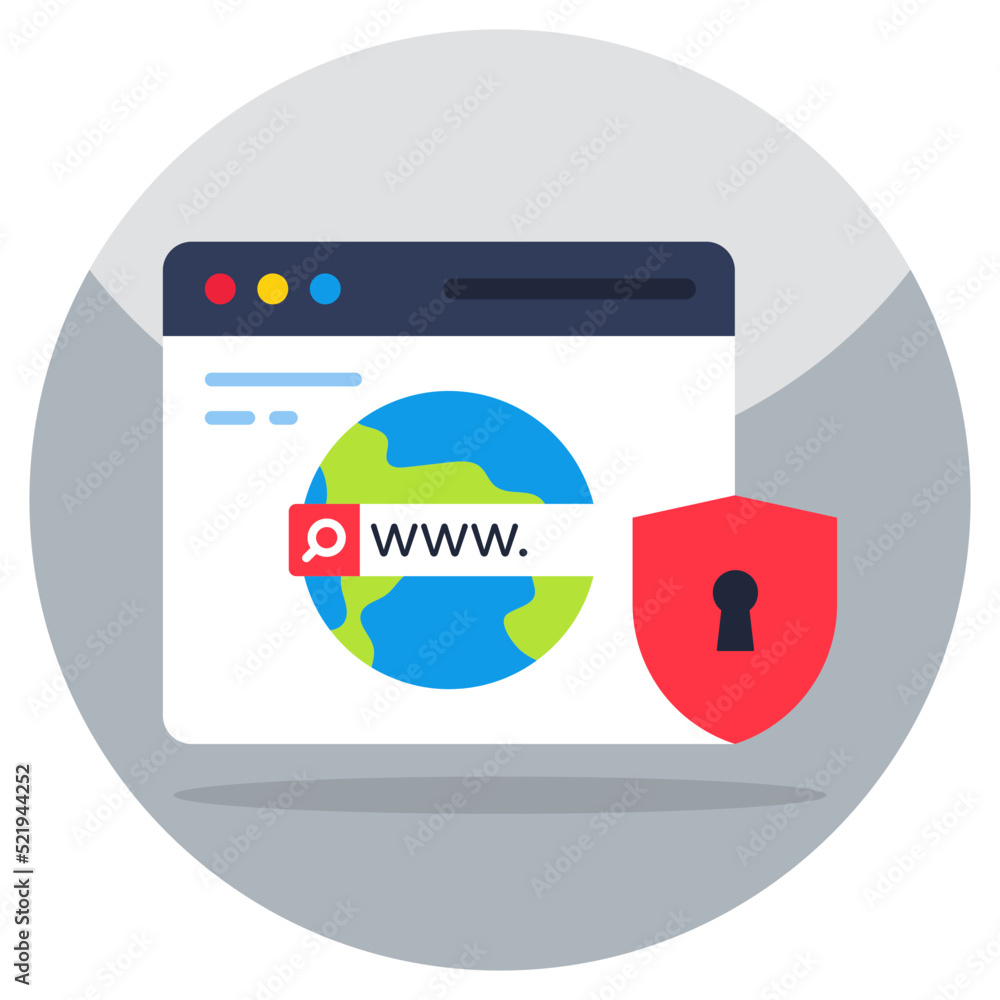 An icon design of secure research An icon design of secure research