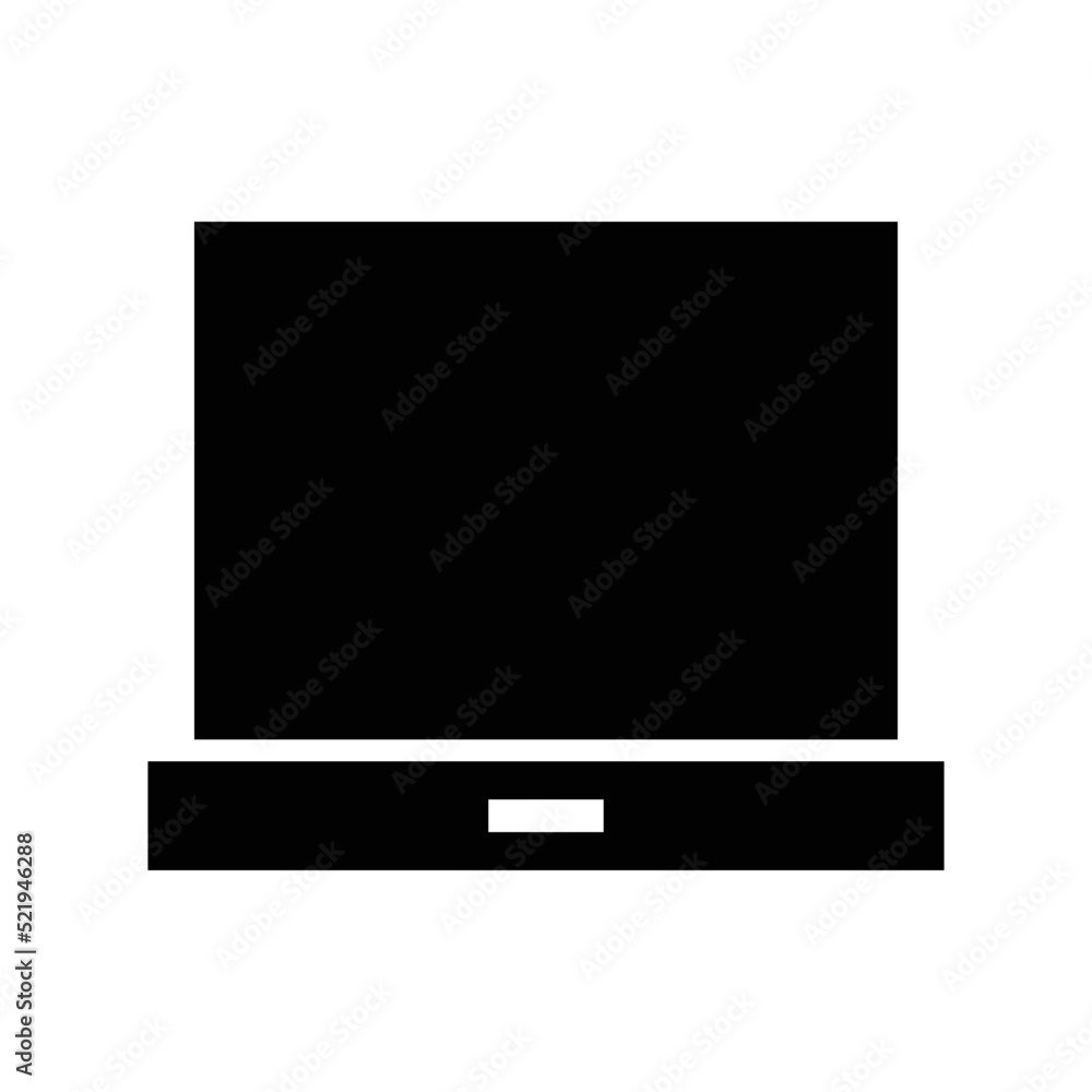 Laptop device vector icon symbol design Laptop device vector icon symbol design