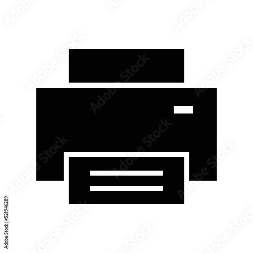 Printer device vector icon symbol design