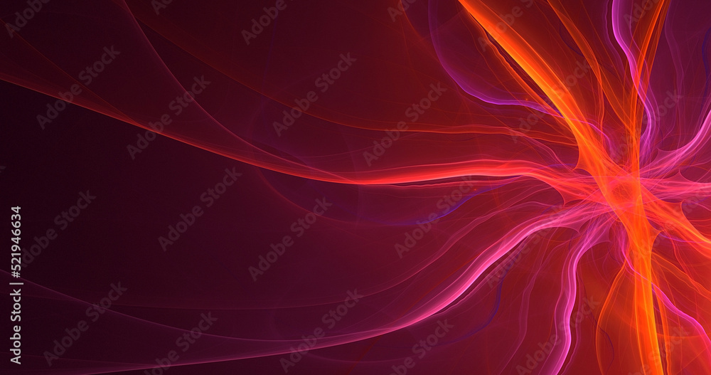 Obraz premium 3D rendering abstract multicolor fractal light background