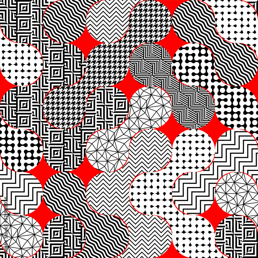Geometric abstract pattern. Intersection style