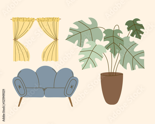 sweet home furniture three icons