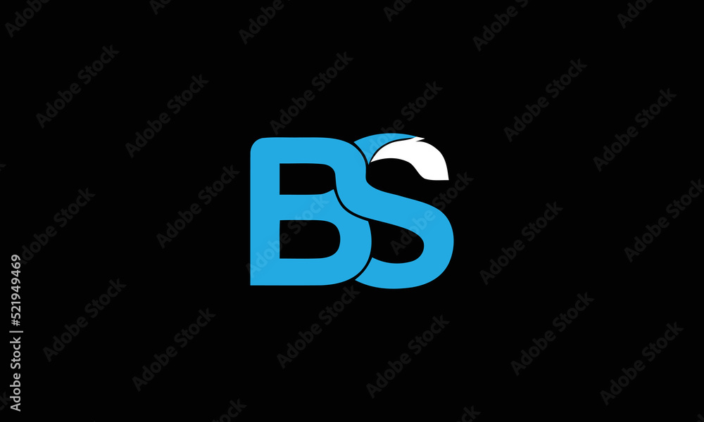 BS Initial Letter Logo Luxury Template Design BS Initial Letter Logo Luxury Template Design