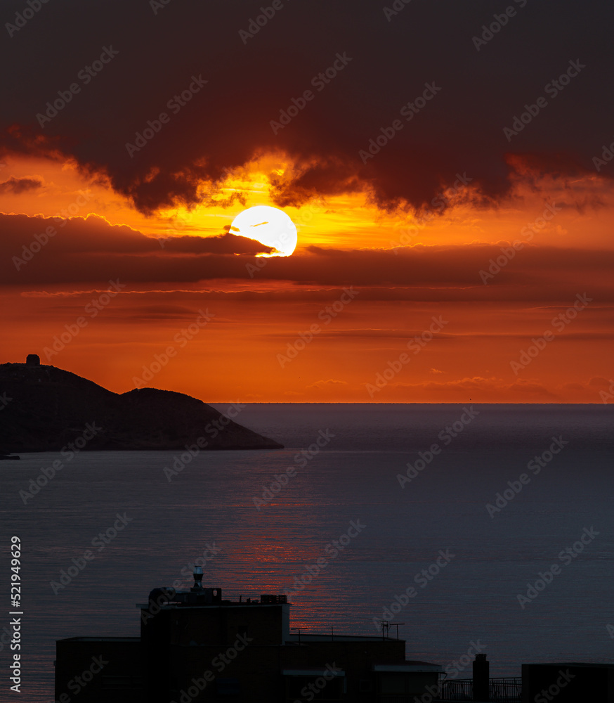 Obraz premium Amanecer en Benidorm