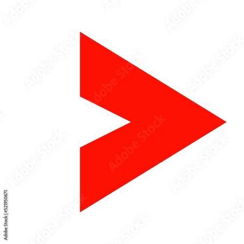 Arrow right red icon 