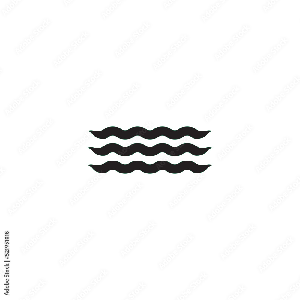 Obraz premium wave icon vector illustration logo design