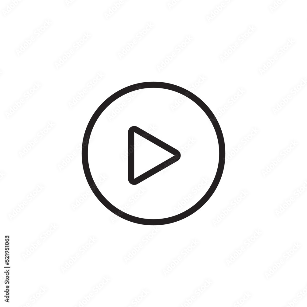 play icon vector illustration logo design play icon vector illustration logo design